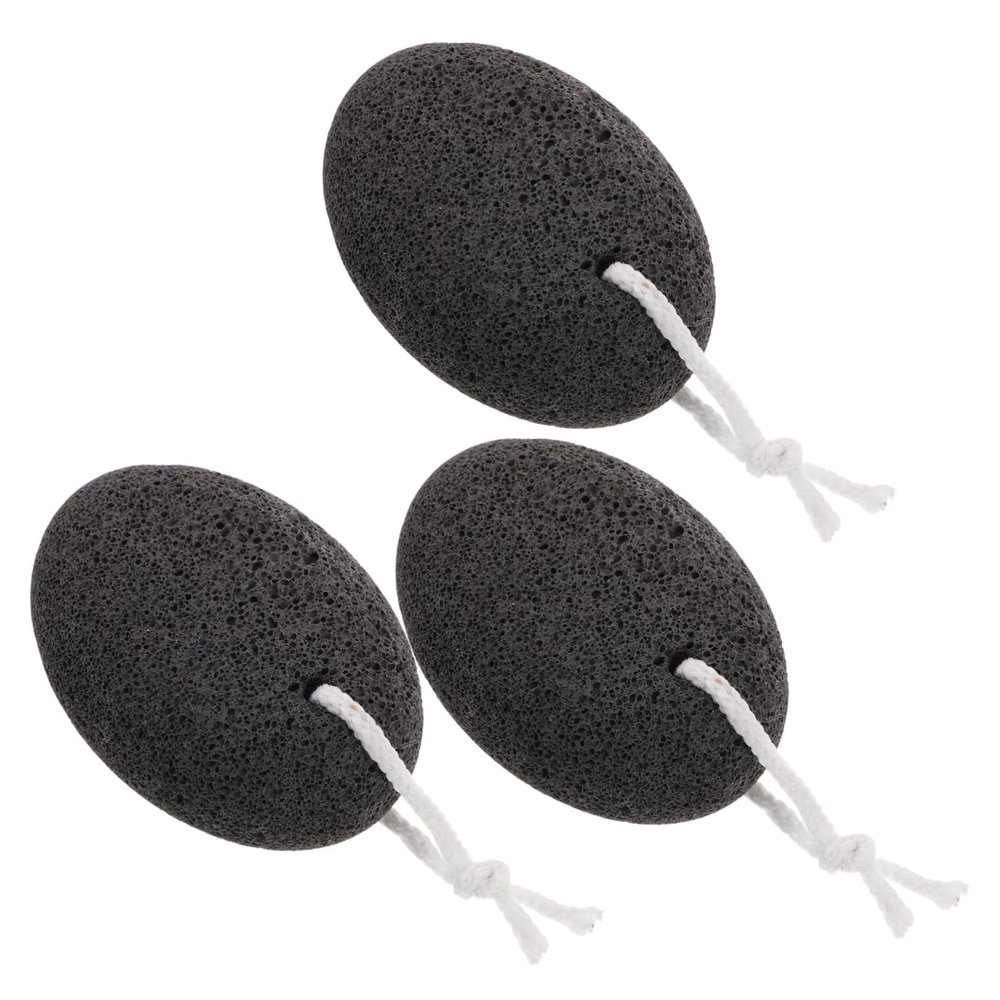BESTYASH 3pcs Natural Pumice Stones for Feet Dead Skin Remover Exfoliating Foot Scrubber for Home Salon Use for Heels and Elbows