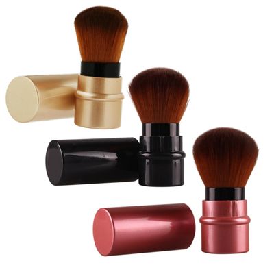 BAZEITFLOW 3pcs Retractable Foundation Brush Portable Makeup Tools for Blending Lightweight Design for Easy Application for Holidays and Everyday Use