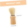 PartyKindom Portable Beard Brush Bristle Multi-functional Shaving Brush for Gentlemen for Grooming and Styling Facial Hair for Father Day and Occasions view 2