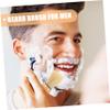 PartyKindom Portable Beard Brush Bristle Multi-functional Shaving Brush for Gentlemen for Grooming and Styling Facial Hair for Father Day and Occasions view 3