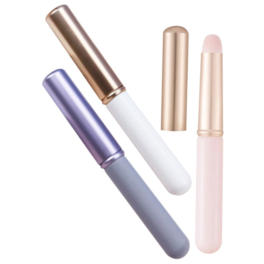 ASAKKURA 3pcs Lip Brush Makeup Brush for Gloss Lipstick Concealer Women Beauty Tools