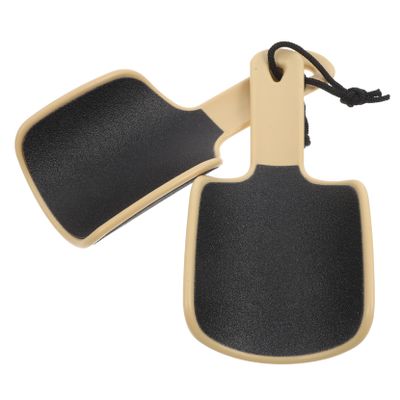 CALLARON 2pcs Double-Sided Foot File Scrubber Exfoliating Tool for Smooth Feet Portable Pedicure Efficient Dead Skin Remover for Travel and Home Use