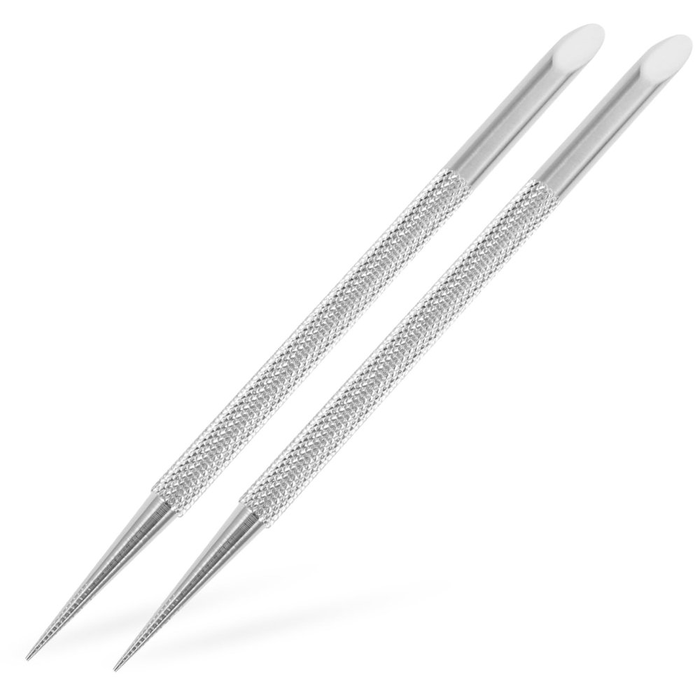 Baluue 2 Pack Professional Nail Tool Set for Women Cuticle Pusher and Scraper for Gel Polish Nail Art Supplies