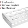 4 Pcs Stainless Steel Tattoo Ink Holder 7/23 Holes Countertop Pigment Rack Tattoo Tool Accessories (6.18 x 2.95 x 0.98 in) view 4