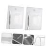 Baluue Acrylic Makeup Mixing Palette Set 4-Piece Cosmetic Mixing Plates with 2 Spatulas for Professional and Home Use view 4