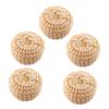 AUTSUPPL 5pcs Oval Sisal Bathing Natural Exfoliating Shower Scrubber Soft Skin Cleaning Sponge for Bath Spa Use Gentle view 1
