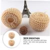 AUTSUPPL 5pcs Oval Sisal Bathing Natural Exfoliating Shower Scrubber Soft Skin Cleaning Sponge for Bath Spa Use Gentle view 4