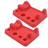 Silicone Tattoo Supplies Rack 2 Pack Makeup Brush Fixed Base Red Tattoo Machine Pen Bracket for Tattoo Shop view 1