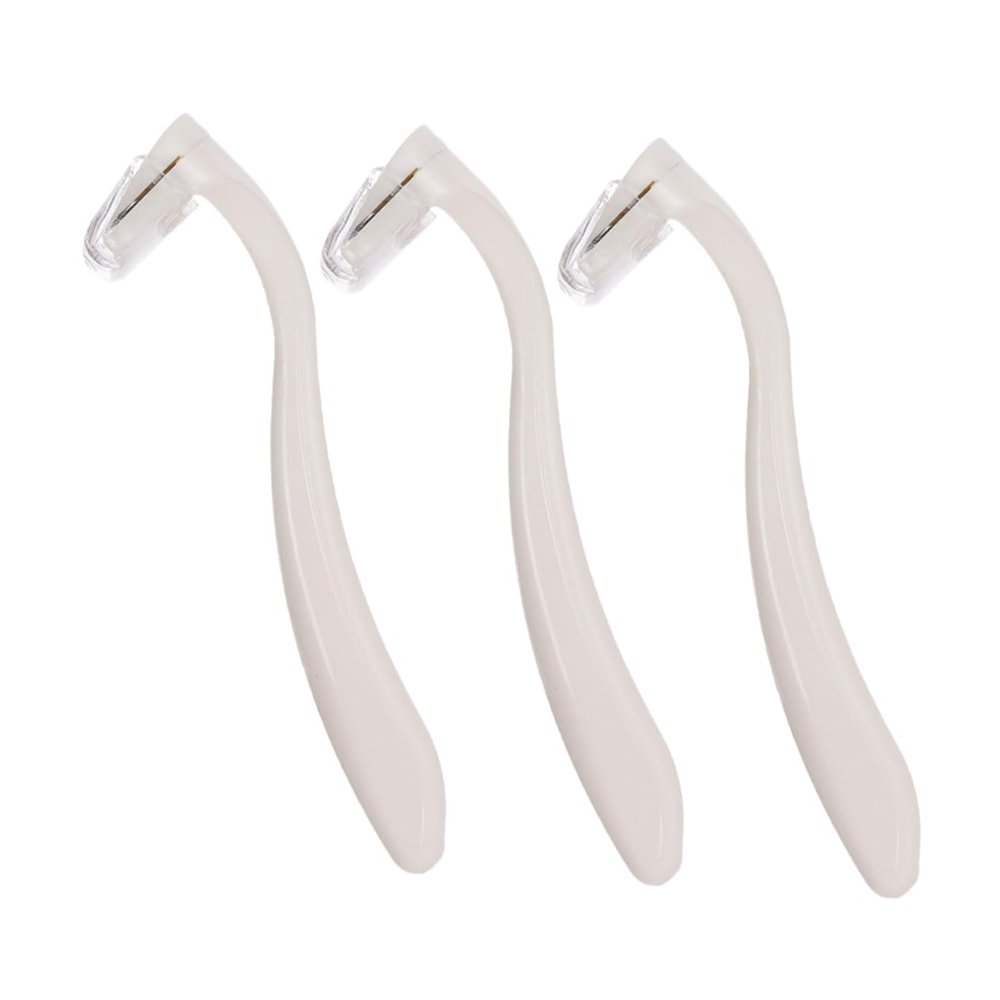BESTYASH 3pcs Women Razor Travel Manual Shave Knife Gentle Facial Hair Remover for Women Portable Mini Razor for Body Hair Removal