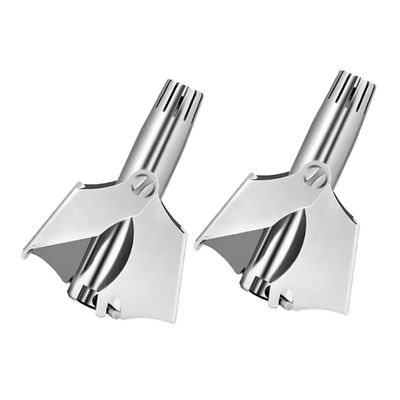 FRCOLOR 2pcs Manual Nose Hair Trimmer for Men Portable and Safe Hair Removal Tool Precision Cutter for Travel and Home Use Effortless Operation Easy Cleaning