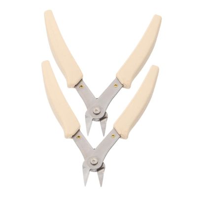 FOMIYES 2pcs Rhinestone Removal Nipper Stainless Steel Nail Art Scissors for Easy Extraction of Nail Art Jewels and Chains Durable Cuticle Cutter for Manicure Tools