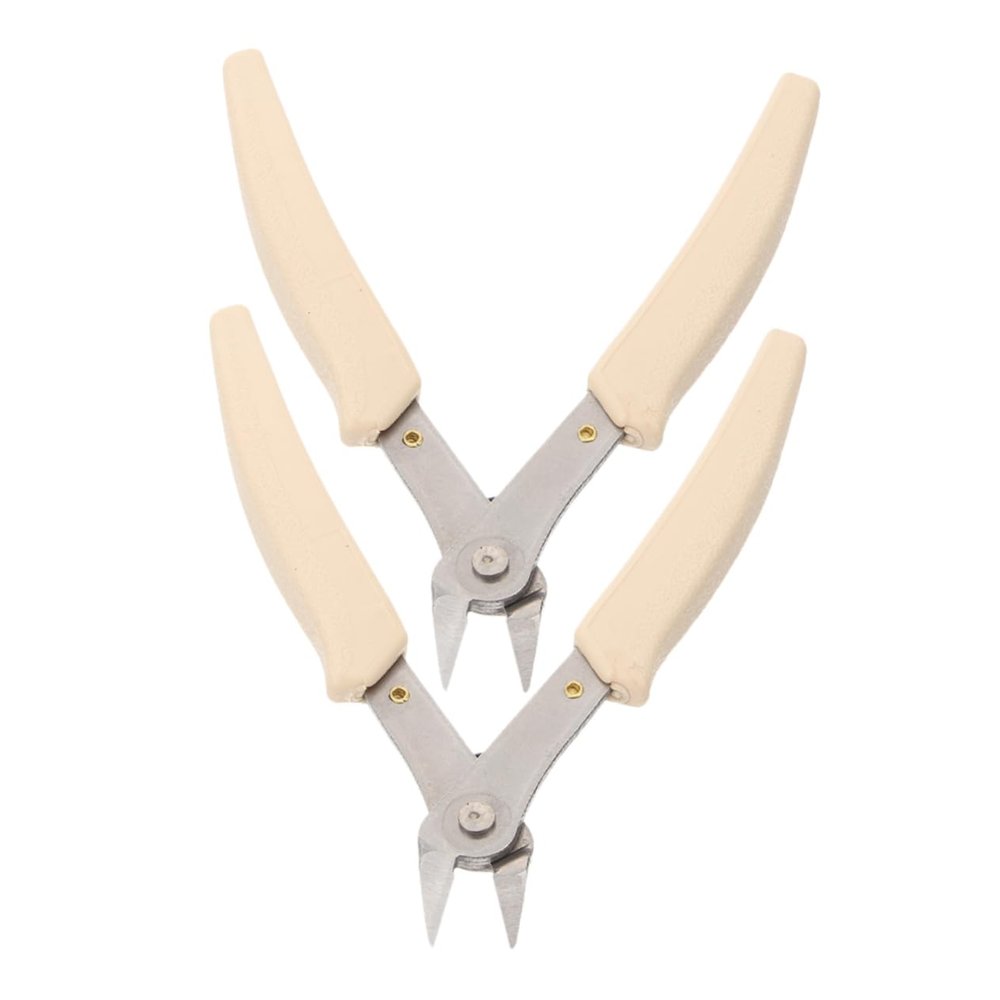 FOMIYES 2pcs Rhinestone Removal Nipper Stainless Steel Nail Art Scissors for Easy Extraction of Nail Art Jewels and Chains Durable Cuticle Cutter for Manicure Tools