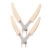FOMIYES 2pcs Rhinestone Removal Nipper Stainless Steel Nail Art Scissors for Easy Extraction of Nail Art Jewels and Chains Durable Cuticle Cutter for Manicure Tools view 1