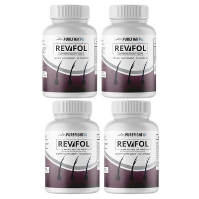 Revifol Hair Support Supplement Supports Healthy Hair, Strength & Scalp Nourishment Dietary Supplement | 4 Bottles