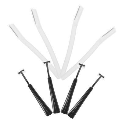 FRCOLOR 4sets Eyebrow for Women Portable Eyebrow Trimmer Shaver Tool Protective Cover for Home Use Beauty Salons Safe and Gentle Blades for Precise Grooming