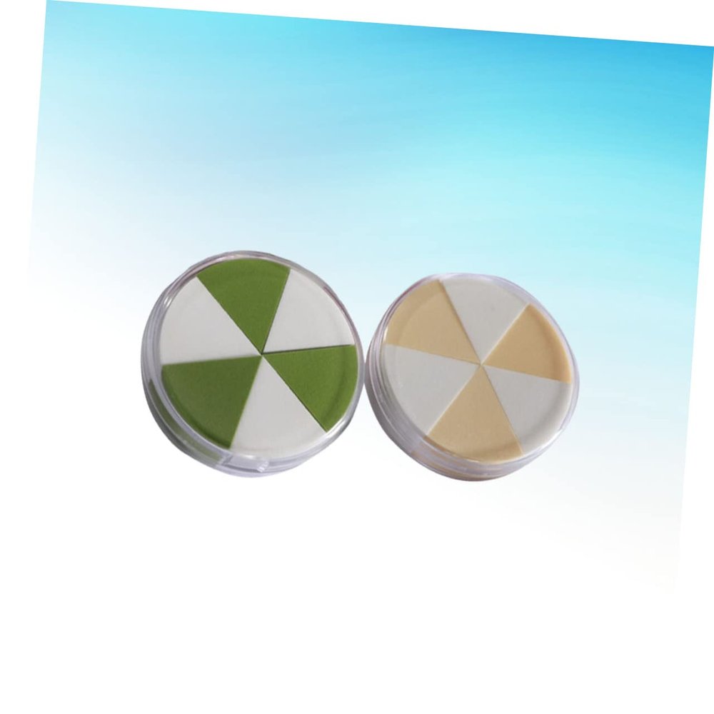 Triangular Makeup Puff 2Pcs Hydrophilic Non Latex Sponge for Foundation