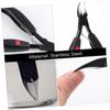 AUTSUPPL Stainless Steel Toenail Nipper and Cuticle Cutter Ergonomic Design for Easy Trimming for Manicure and Pedicure Includes Black Storage Bag for Convenience view 3