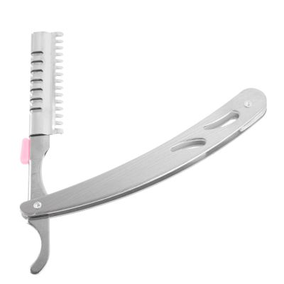 Vaguelly Full Steel Vintage Manual Scraper Razor Beard Cutting Tool for Eyebrow Shaping and Hairdressing Lightweight and Design Durable Resistant for Home and Salon Use