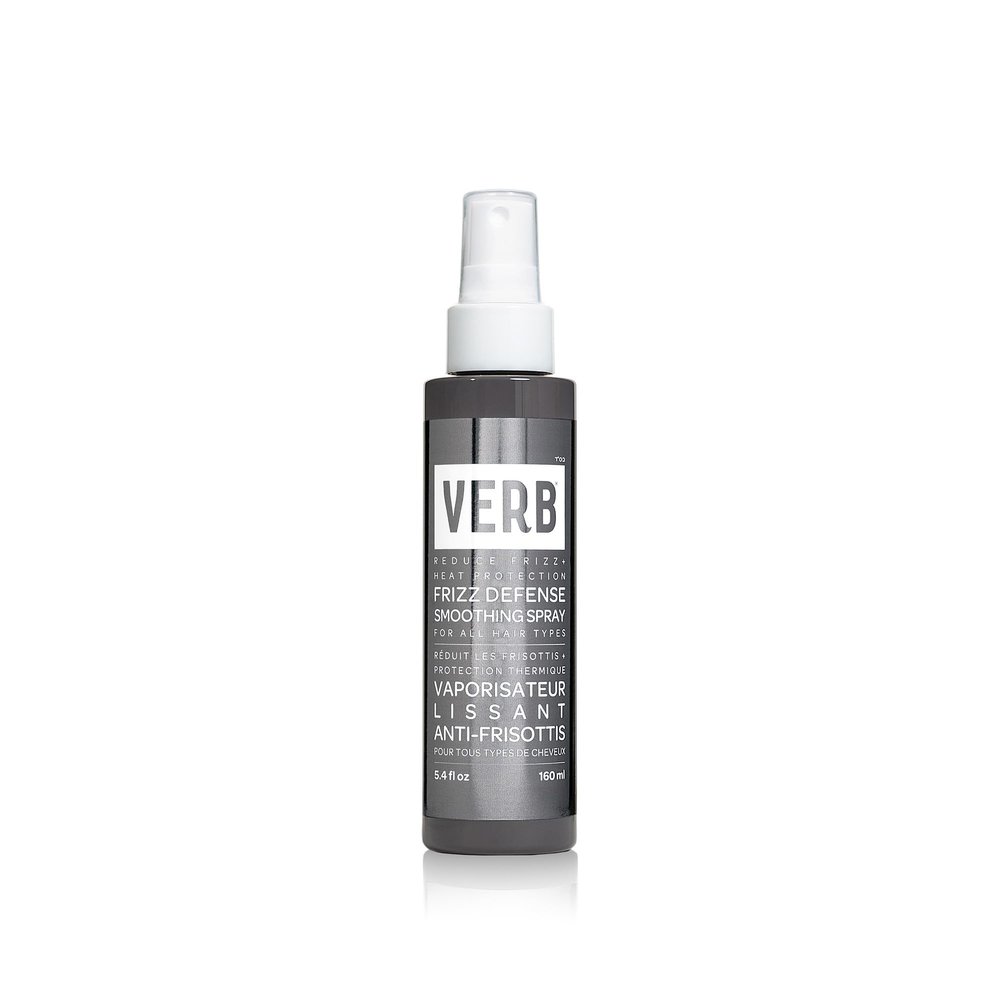 VERB Frizz Defense Smoothing Spray, 5.4 fl oz Anti-Frizz Shield + Heat Protection for Sleek Blowouts No Parabens, Gluten, or Harmful Sulfates All Hair Types