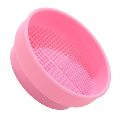 PACKOVE Silicone Makeup Brush Cleaner Bowl Stylish Drying Holder for Cosmetic Brushes Compact Design for Easy Cleaning Essential Tool for Home