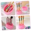PACKOVE Silicone Makeup Brush Cleaner Bowl Stylish Drying Holder for Cosmetic Brushes Compact Design for Easy Cleaning Essential Tool for Home view 3