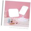 EPIGEIST 2pcs Rotatable Desktop Makeup Mirror Storage Tray Compact Household Cosmetics Mirror Practical Vanity Accessory for Easy Use and Organization view 2