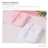 EPIGEIST 2pcs Rotatable Desktop Makeup Mirror Storage Tray Compact Household Cosmetics Mirror Practical Vanity Accessory for Easy Use and Organization view 4