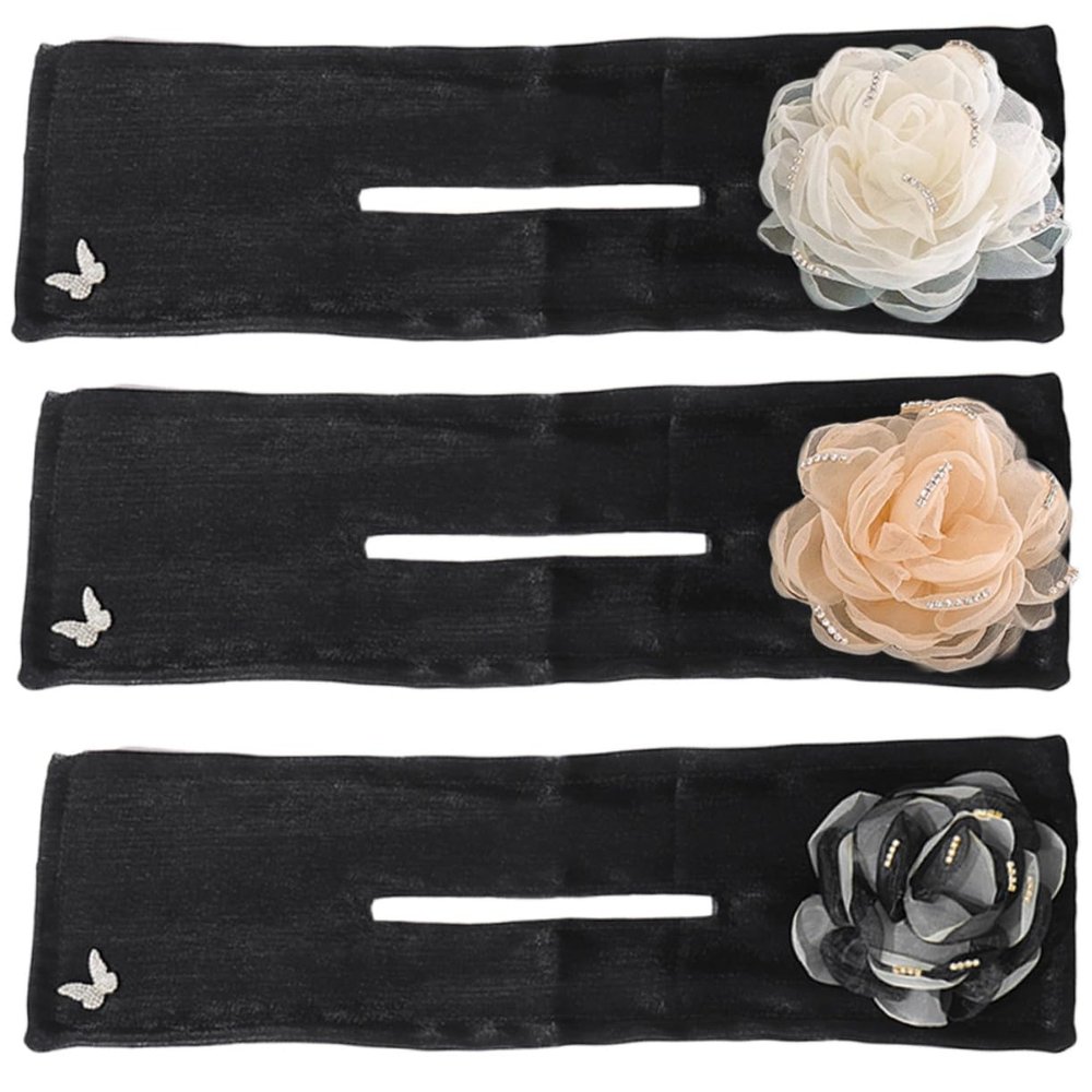 ELAYARD 3pcs Flower Hairpin Women Hair Styling Tools for Bun Making Lazy Hair Curler Products