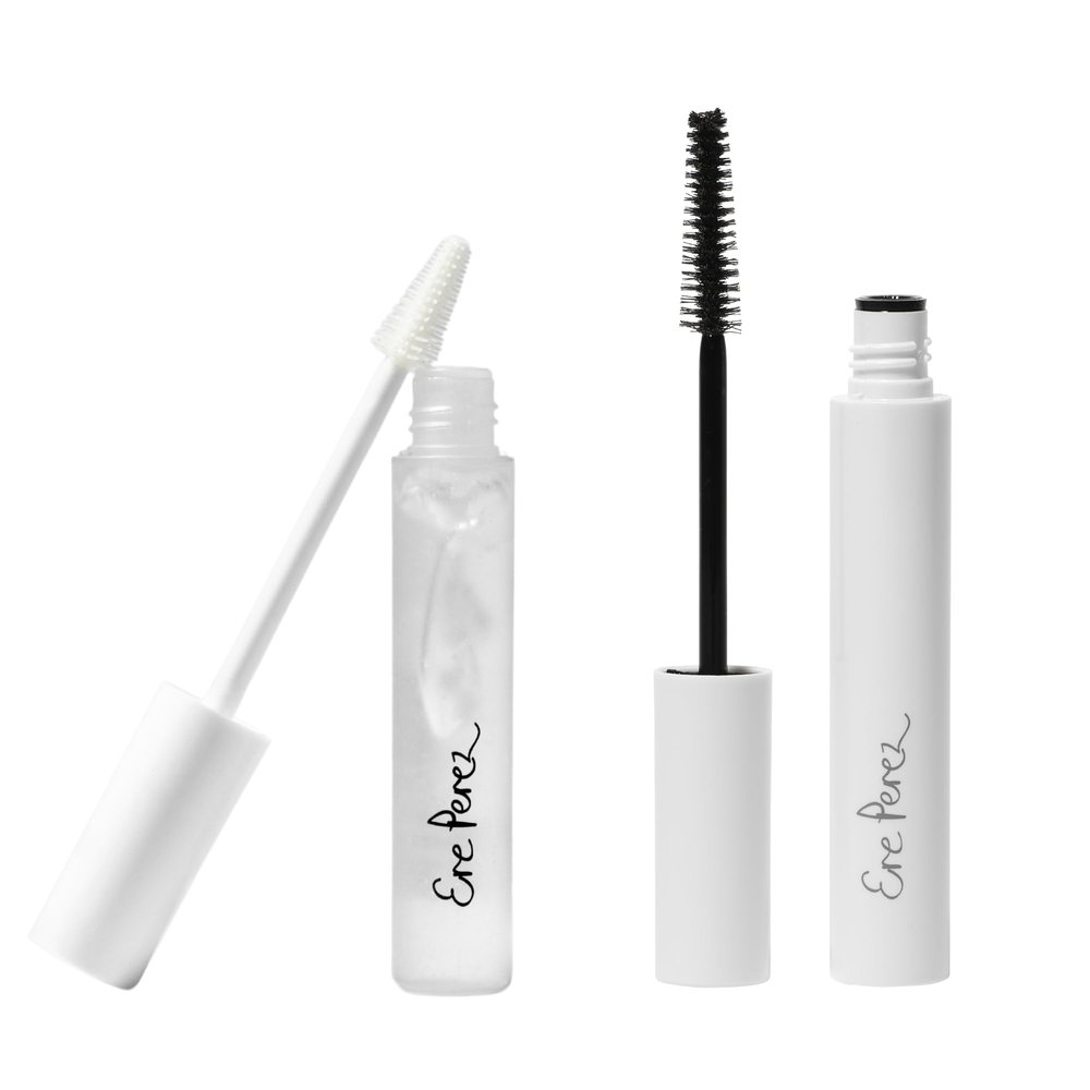 Ere Perez - Avocado Waterproof Black Mascara + Aloe Gel Lash Eyebrow Mascara BUNDLE | Sensitive Eye Safe, Vegan, Cruelty-Free Clean Beauty