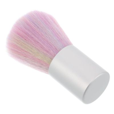 Ipetboom Fluffy Nail Brush with Plastic Base Ergonomic Manicure Dust Brush for Nail Art Handle Cleaning Tool for Powder Removal