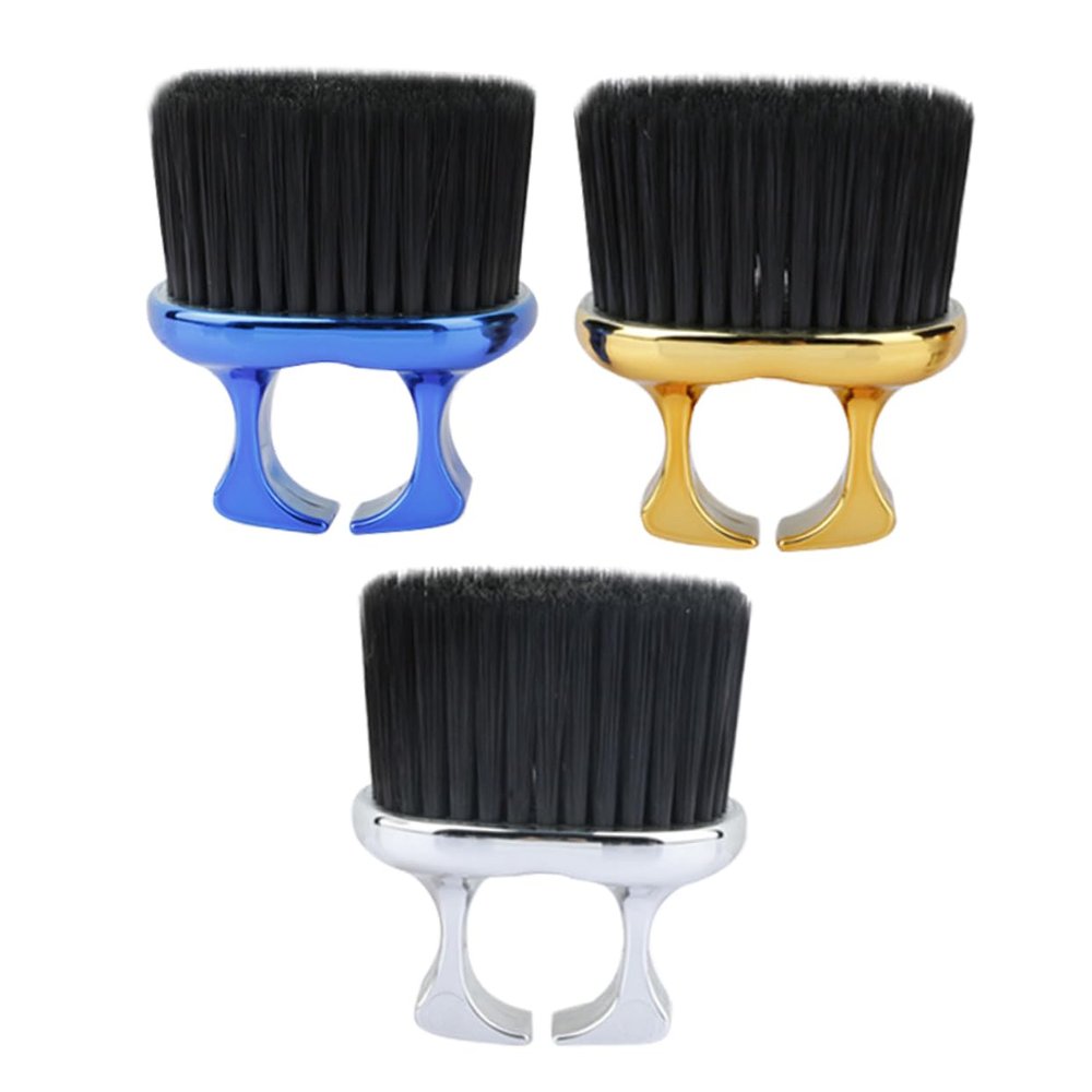 NOLITOY 3pcs Beard Styling Brush Set Men's Grooming Kit Soft Bristle Brush Barber Neck Duster for Men