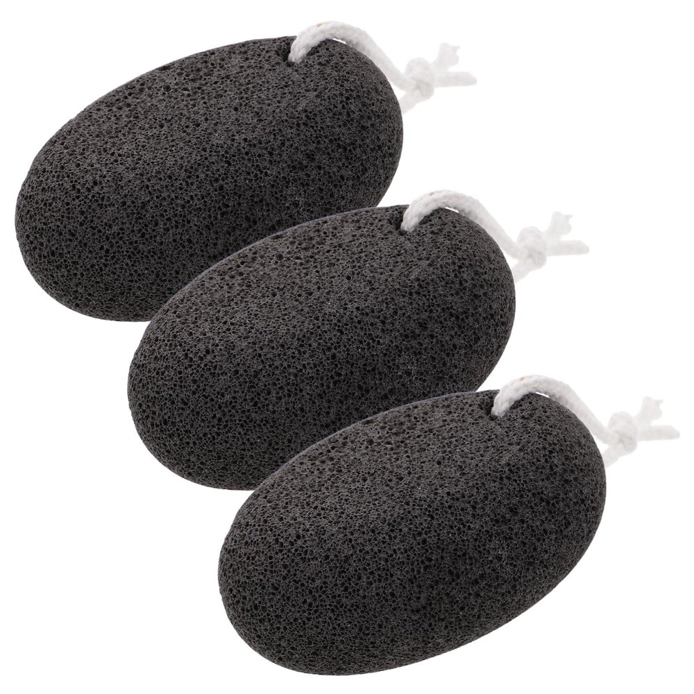 AUTSUPPL 3pcs Natural Pumice Stone for Feet Pedicure Tools for Hard Skin Removal Exfoliating Foot File for Smooth Skin for Home and Salon Use