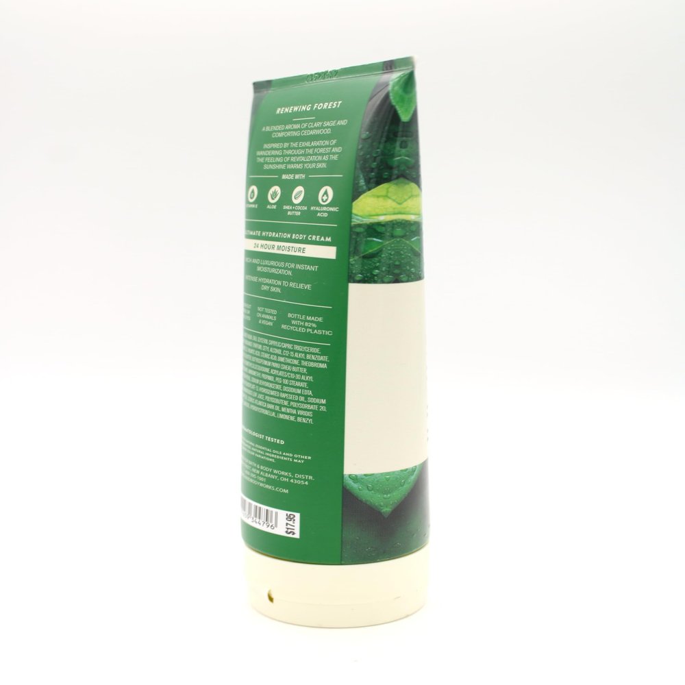 Clary Sage & Cedarwood (Renewing Forest), Bath and Body, Ultimate Hydration Body Cream, 8 oz