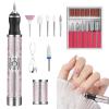 Nail File Drill, Electric Nail Drill Kit, Professional USB Rechargeable Manicure Set, Pedicure Tool for Gel Polish, Home and Salon Use, 7.68x5.39x1.38inch, Ideal for Acrylic Nails view 1