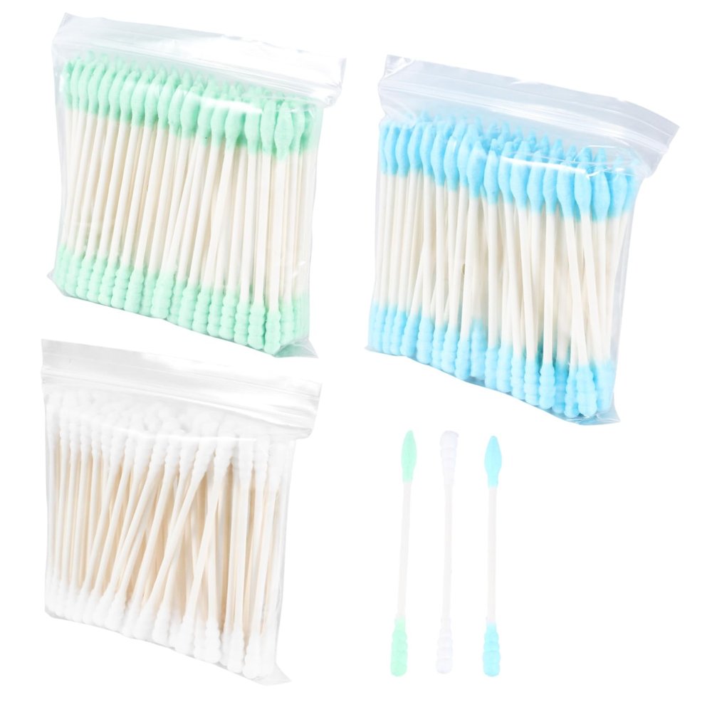 ELAYARD Double- Cotton Swabs Disposable Cosmetic Cleaning Sticks for Makeup Application Removal Gentle Lint Ultra Absorbent Cotton for -ups Sticks Total