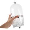 BATHVEVE Makeup Brush Holder with Lid Rotating Desk Organizer for Cosmetics Dustproof Clear Container for Vanity Portable Storage for Brushes and Items for Travel and Everyday Use view 4