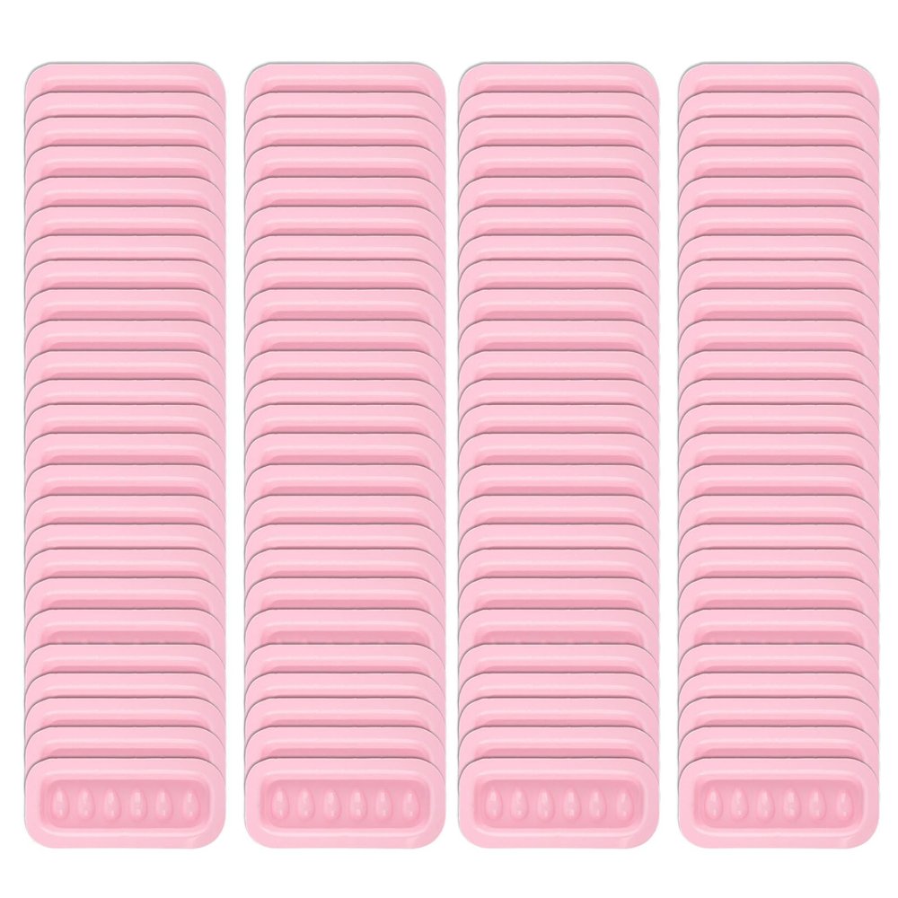 100Pcs Practical Eyelash Glues Holder Tray Professional Silicone Makeup Tool For Lash Extensions And Beauty Supplies