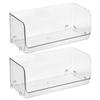 Alipis 2pcs Stackable Transparent Makeup Storage Rack Organizer for Bathroom and Bedroom Pet Material Compact Design for Easy Access view 1