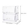 Alipis 2pcs Stackable Transparent Makeup Storage Rack Organizer for Bathroom and Bedroom Pet Material Compact Design for Easy Access view 2