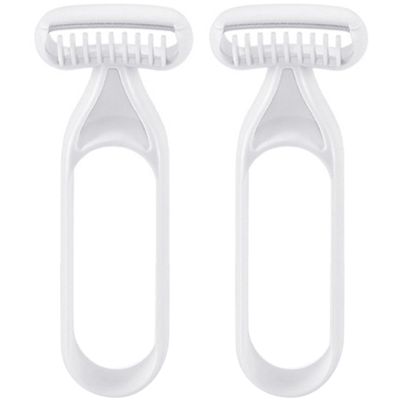 AUTSUPPL 2pcs Portable Body Hair Trimmer for Women Effortless Leg and Underarm Hair Removal Tool Travel-Friendly Beauty Care Razor with Smooth for Wet Shaving