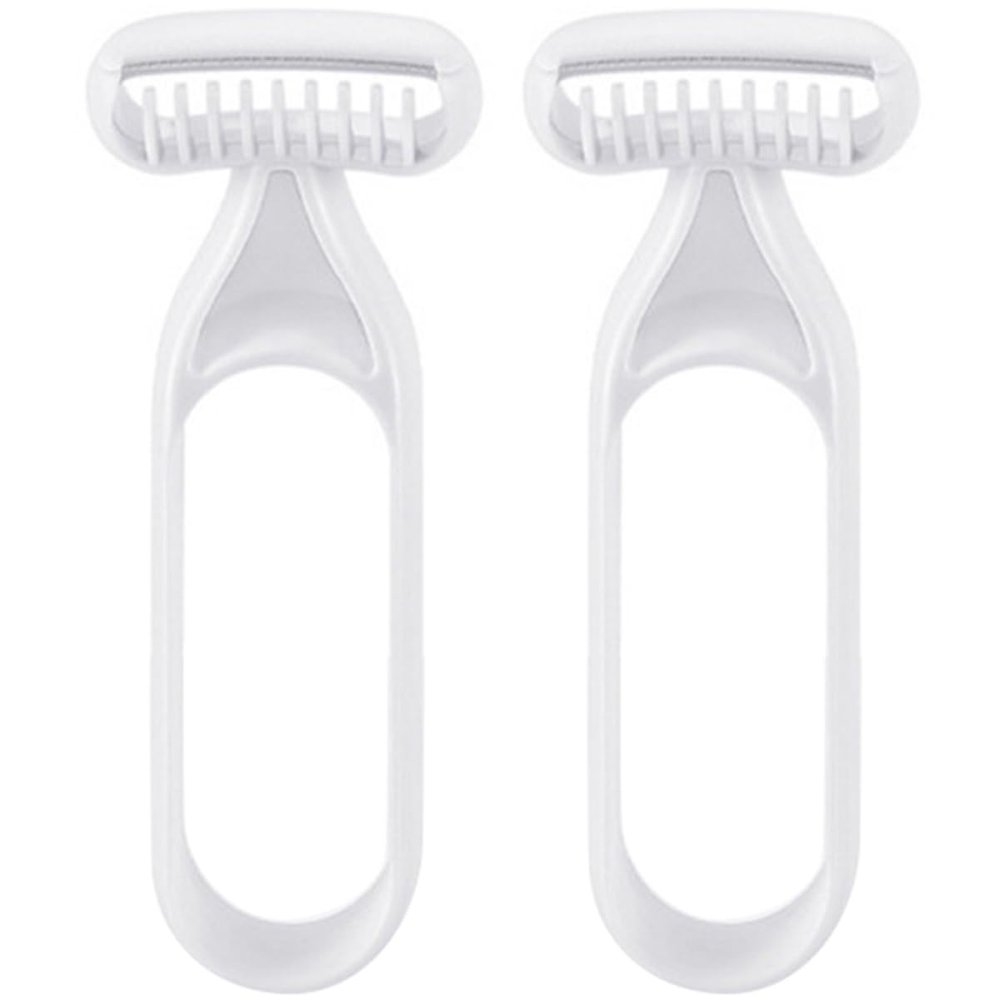 AUTSUPPL 2pcs Portable Body Hair Trimmer for Women Effortless Leg and Underarm Hair Removal Tool Travel-Friendly Beauty Care Razor with Smooth for Wet Shaving