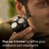 Philips Shaver for Men Series 3000 Rechargeable Wet/Dry Mens Electric Shavers Electric Razor for Men- Modern Steel Metallic view 3