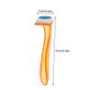 PartyKindom 6-in-1 Hair Removal Razor Body Hair Trimmer Shaver Safe Comfortable for Arms Legs Privates Random Color view 2