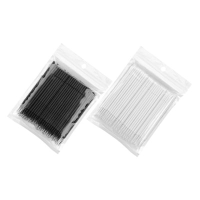 DECORNIJIA 200pcs Eyelash Cleaning Swabs Simple Makeup Removal Tool for Eyelash Extensions Gentle and Skin-friendly for Professional and Home Use and Sticks