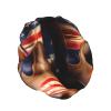 American Flag With Cowboy Boots Print Bath Hair Cap Double Layer Shower Cap For Women And Men Reusable Lightweight Soft view 2