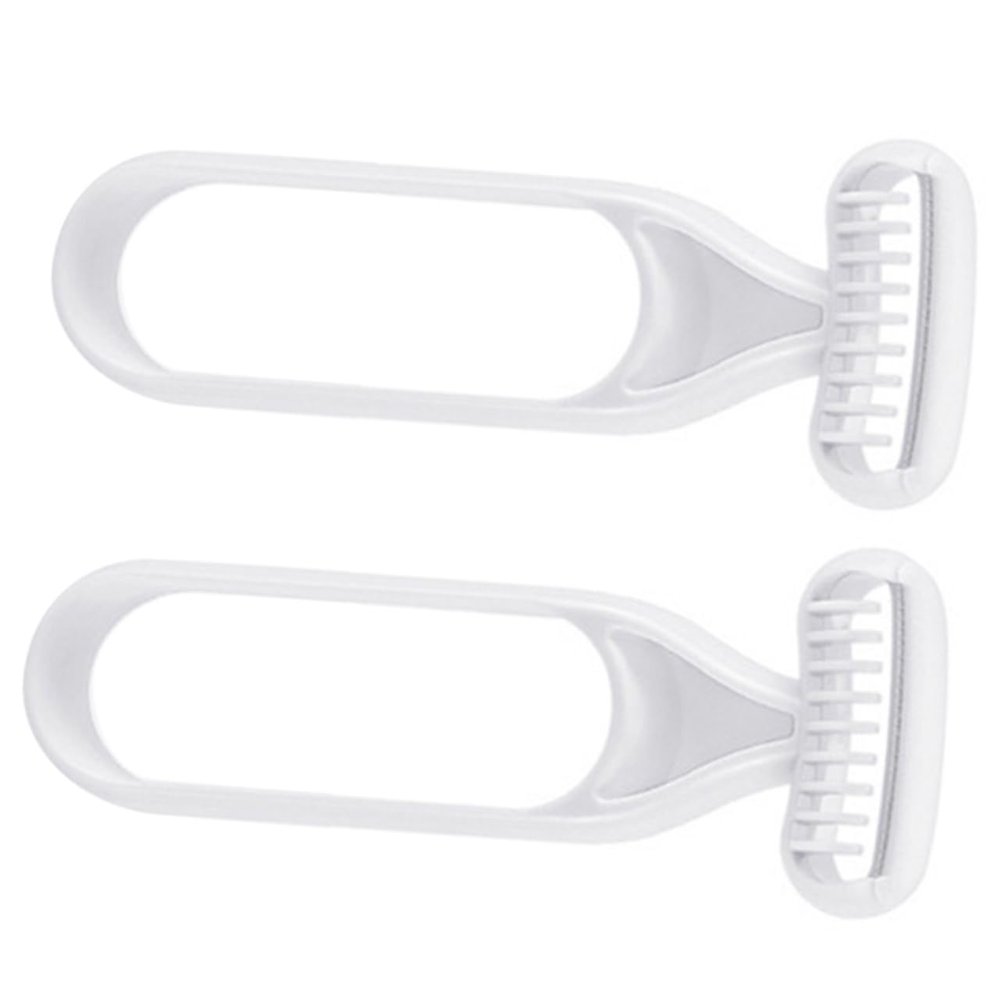 PartyKindom 2pcs Portable Body Hair Trimmer for Women Safe Underarm and Leg Hair Shaver Beauty Care Tool for Travel and Grey Effortless Removal