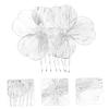 CALLARON Elegant Flower Hair Comb Baroque Design Hair Side Comb for Women Wedding Bridal Accessory view 4