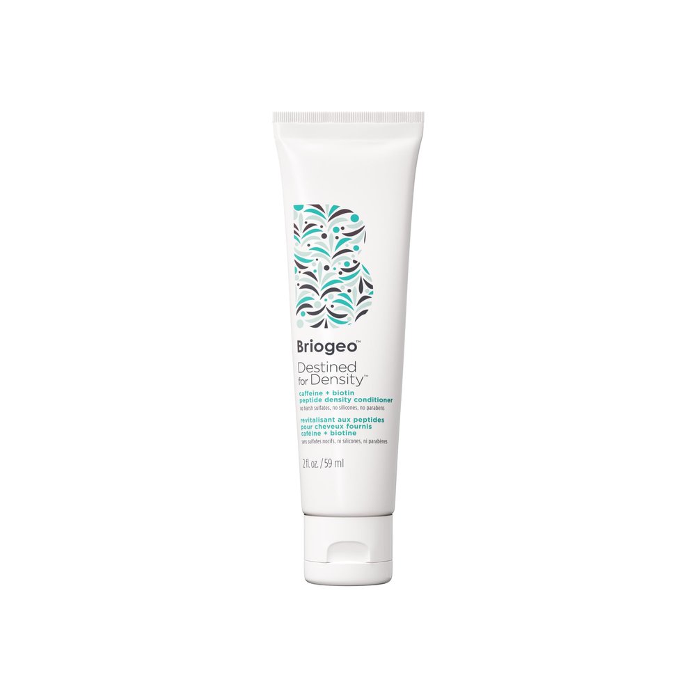 Briogeo Destined For Density Caffeine + Biotin Peptide Density Shampoo, Increases Hair Thickness and Volume for Fine or Thinning Hair, Vegan, Cruelty-Free, 2 fl oz