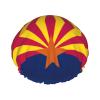 Arizona State Flag Print Bath Hair Cap Double Layer Shower Cap For Women And Men Reusable Lightweight Soft view 1