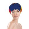 Arizona State Flag Print Bath Hair Cap Double Layer Shower Cap For Women And Men Reusable Lightweight Soft view 3